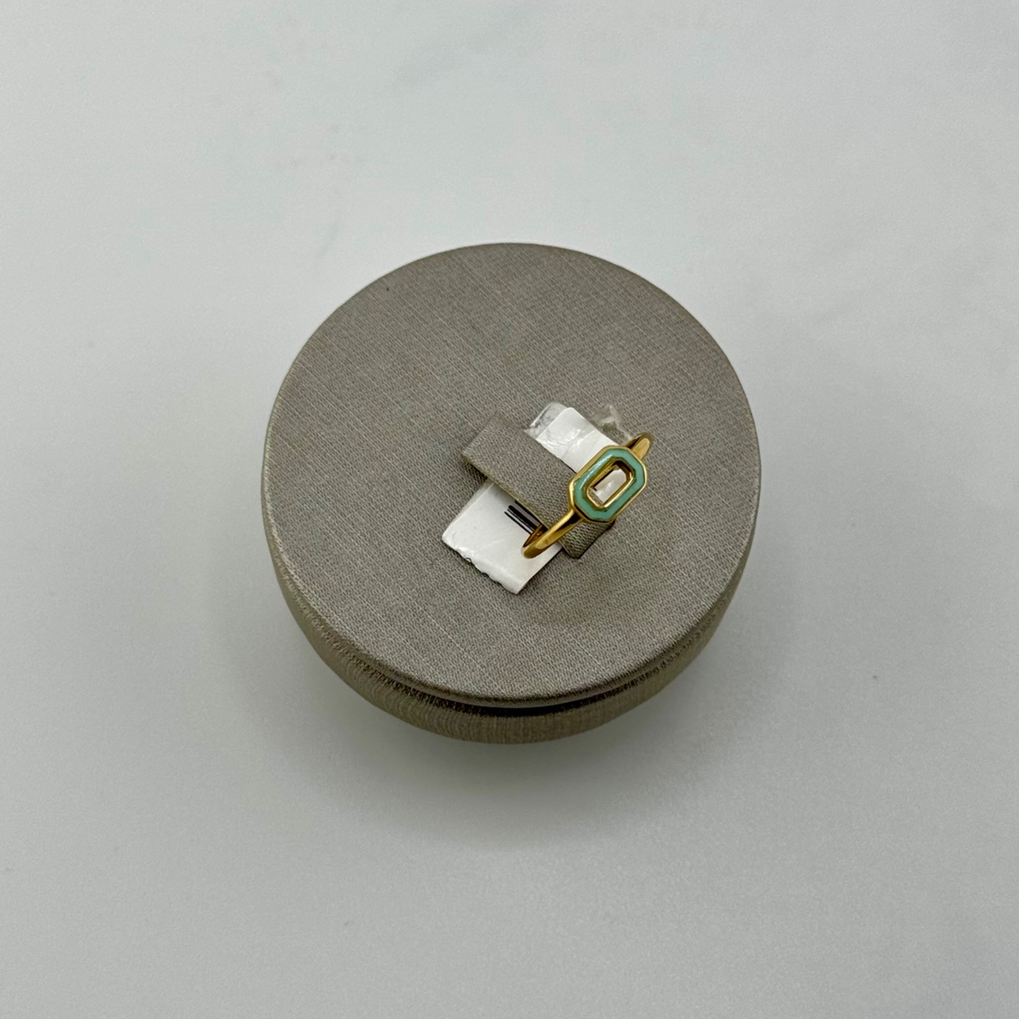 انگشتر مینا آبی